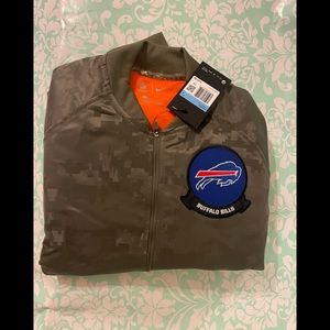Women Buffalo Bills Nike Camo Salute to Service Sideline Full-Snap Lightweight